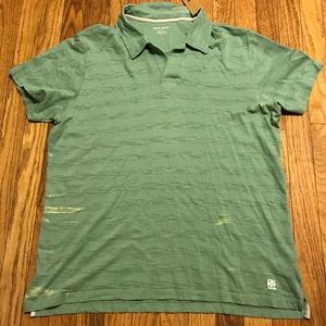 DKNY Jeans Buttonless Polo Shirt Size XL Green NWT